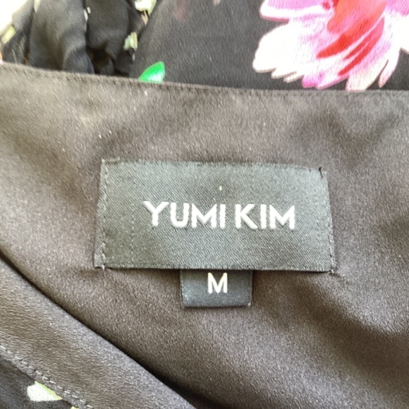 💋Yumi Kim Hailey In Paradise Villa Black Floral Print Mini Dress - Picture 8 of 9